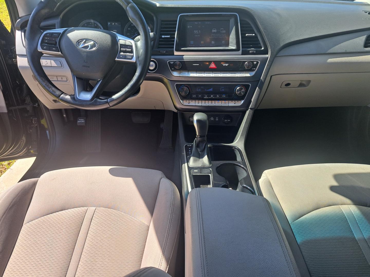 2019 Black Hyundai Sonata SEL (5NPE34AF6KH) , AUTOMATIC transmission, located at 1181 Aurora Rd, Melbourne, FL, 32935, (321) 241-1100, 28.132914, -80.639175 - Photo#4